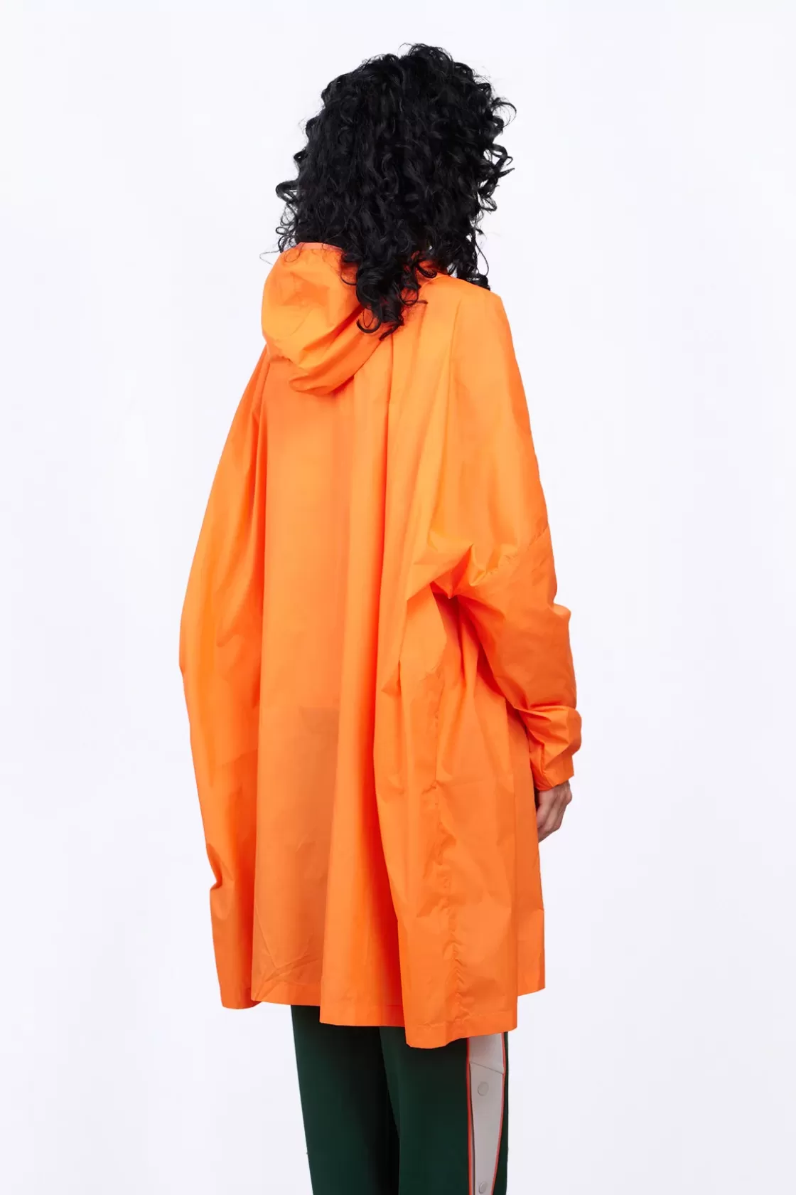 Anorak Coupe-Vent De Poche En Nylon Fin Titi Orange*Gertrude New