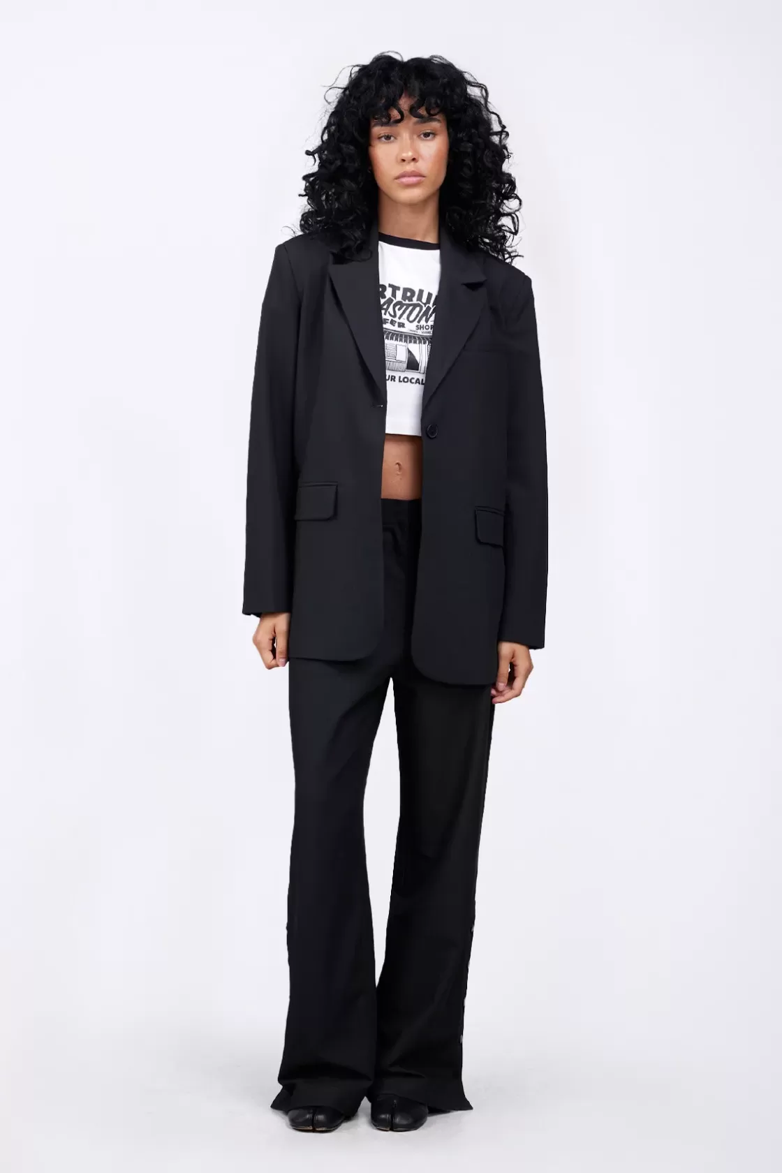 Blazer Droit Coupe Droite Camelia Black*Gertrude Cheap