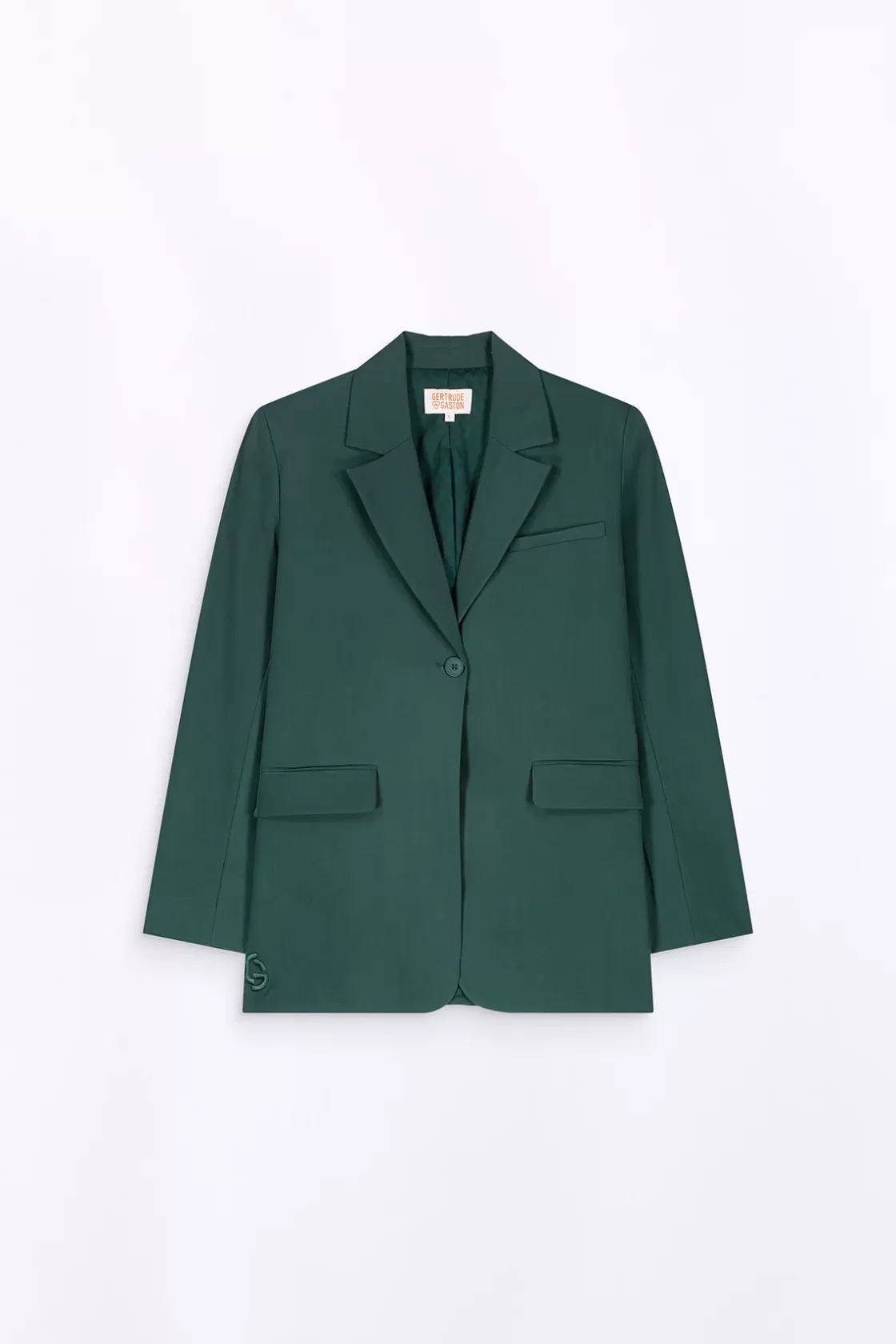 Blazer Droit Coupe Droite Camelia Dark Green*Gertrude Best