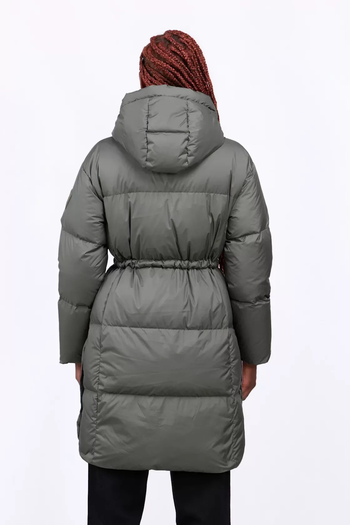 Doudoune Mi-Longue Droite Resserable A La Taille Tamara Kaki*Gertrude Outlet