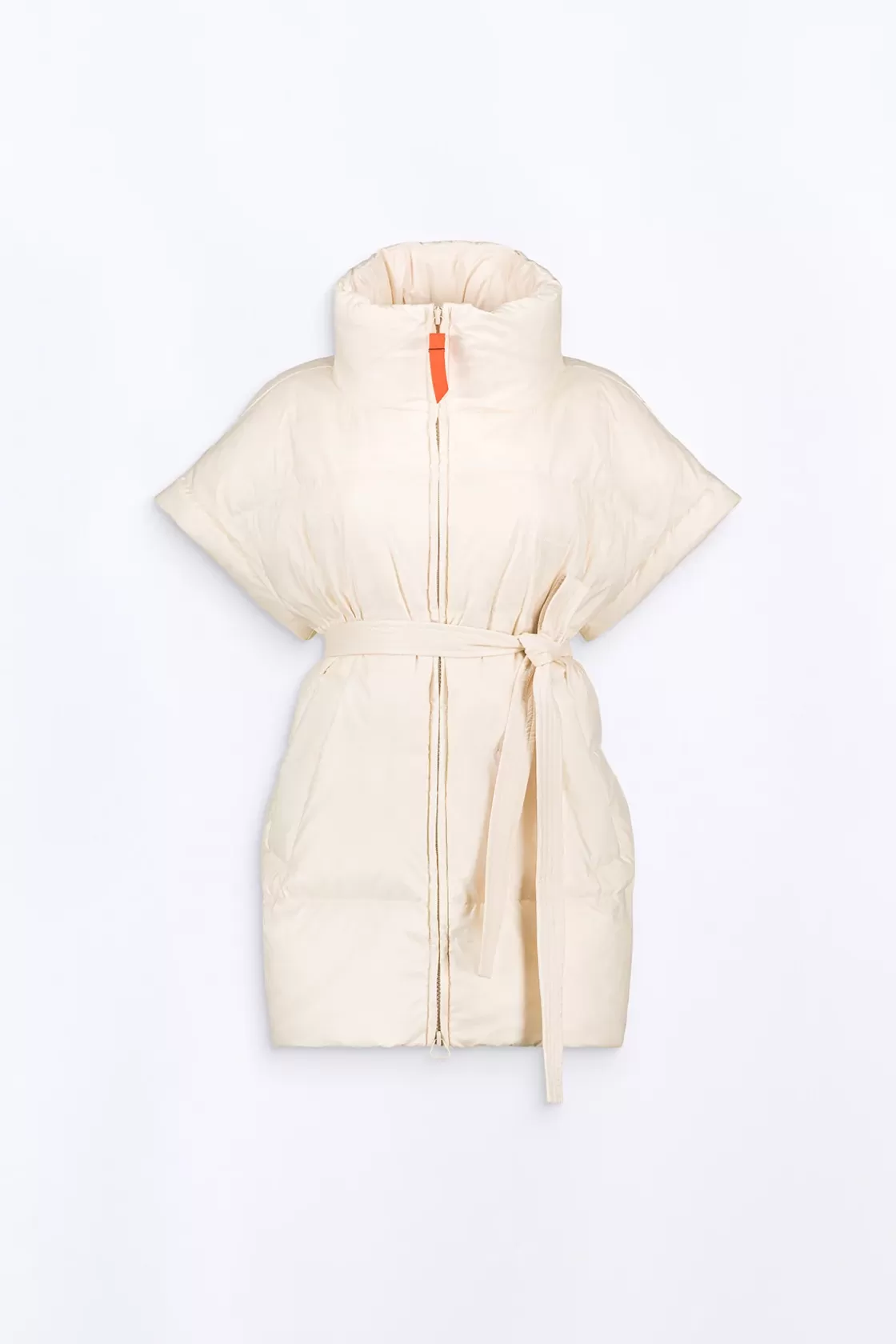 Doudoune Sans Manches Oversize En Nylon Ripstop Gaia Ecru*Gertrude Discount
