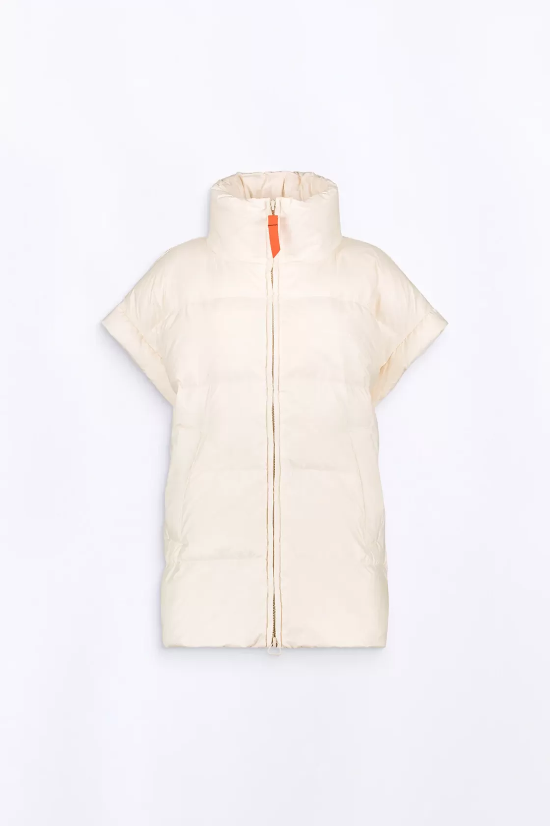Doudoune Sans Manches Oversize En Nylon Ripstop Gaia Ecru*Gertrude Discount
