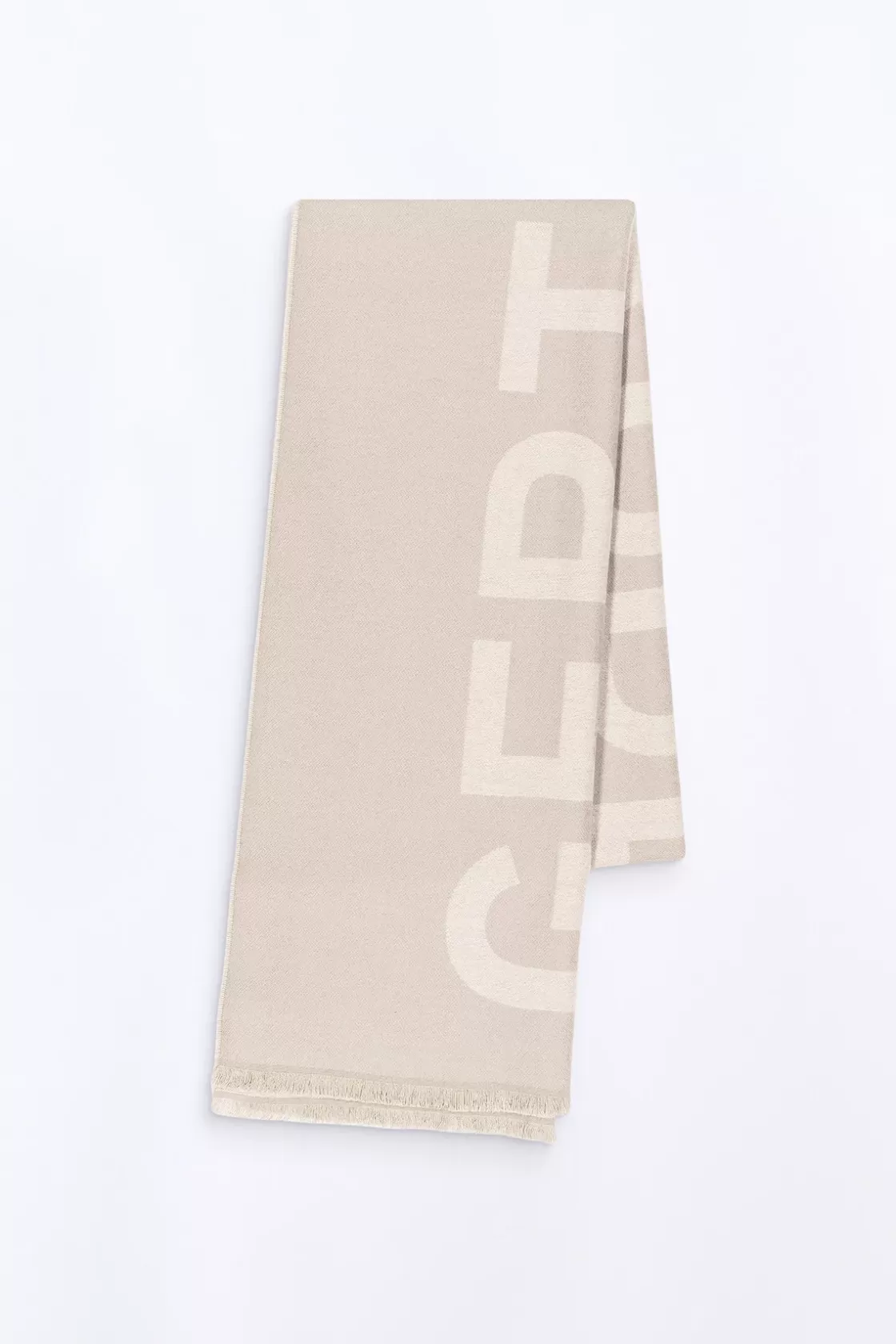 Echarpe Unisexe En Maille Jacquard Bicolore Mathilde Ciment*Gertrude Online
