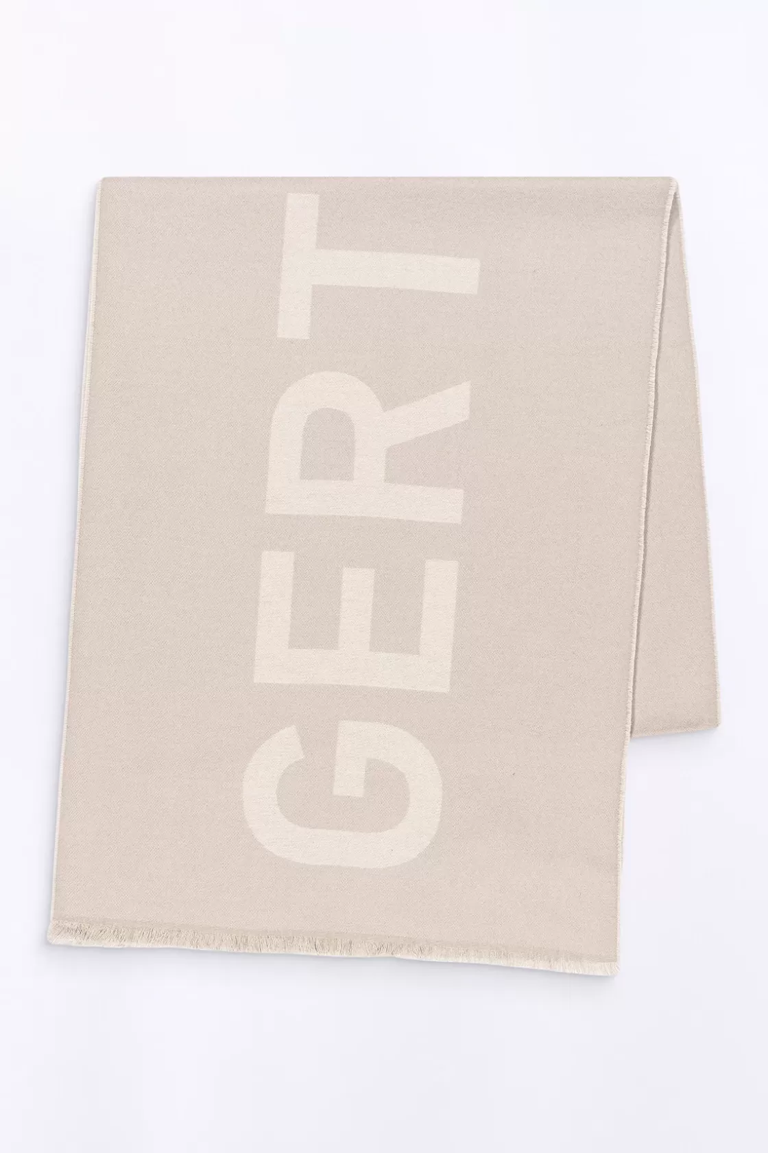 Echarpe Unisexe En Maille Jacquard Bicolore Mathilde Ciment*Gertrude Online