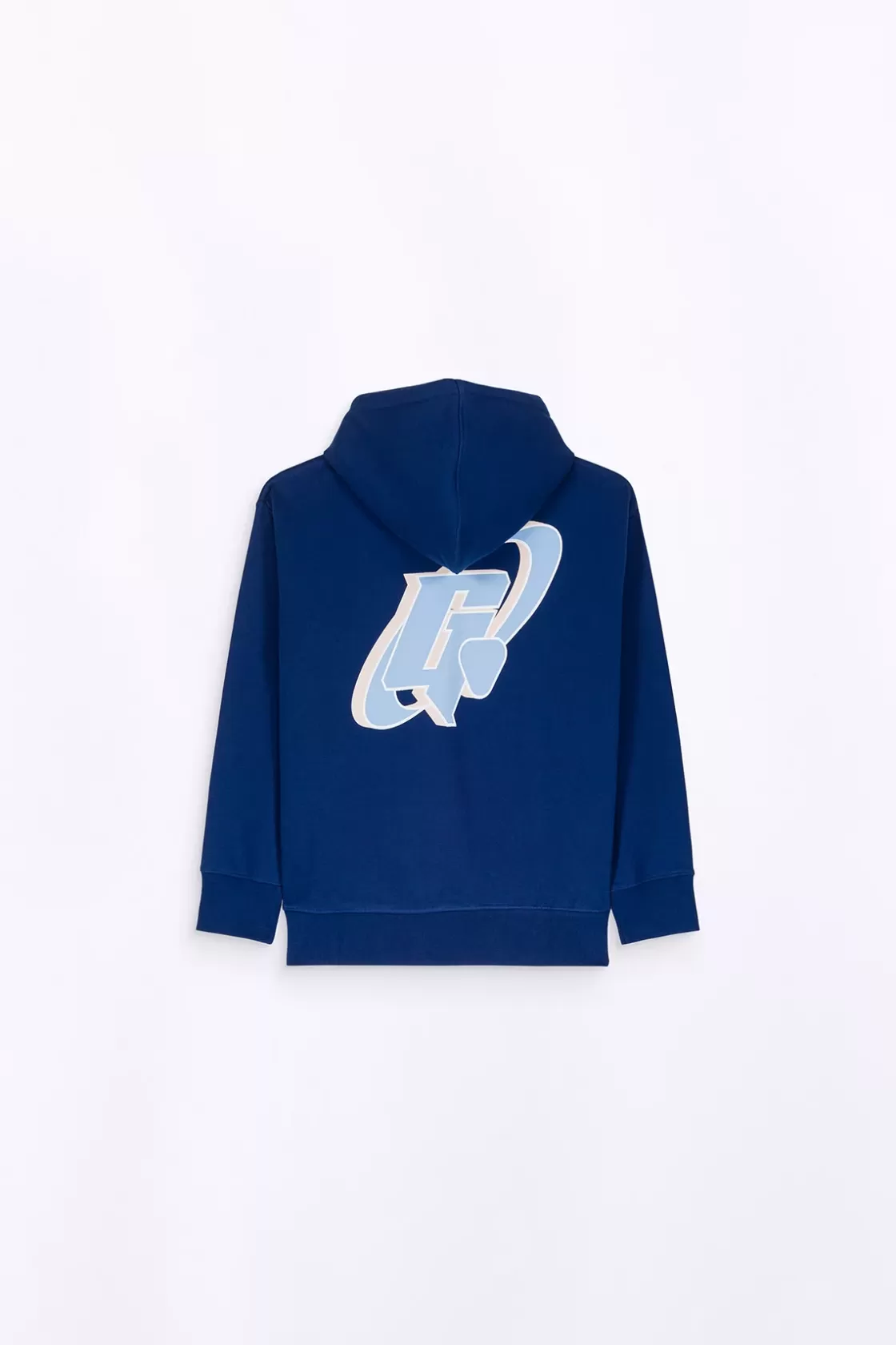 Hoodie A Capuche Imprime Dos Little Charly Circle Worker Blue*Gertrude Outlet