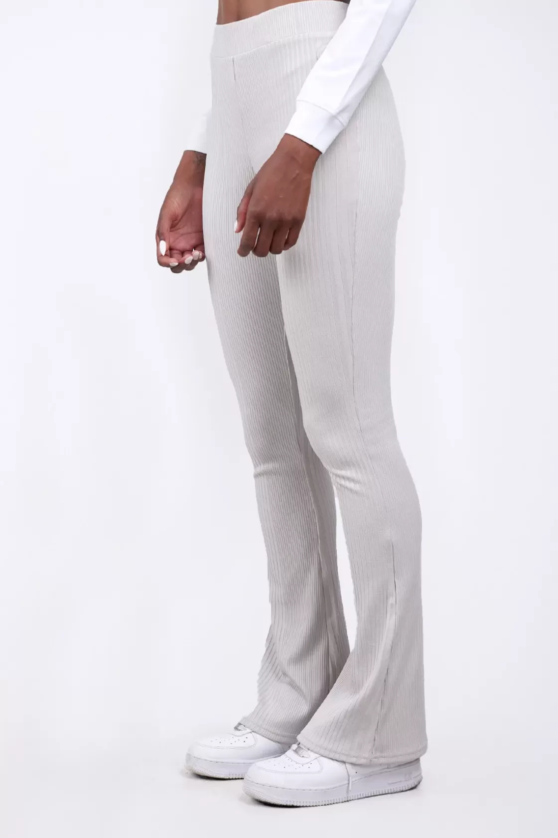 Pantalon Ajuste Coupe Flare Minerva Ciment*Gertrude Cheap