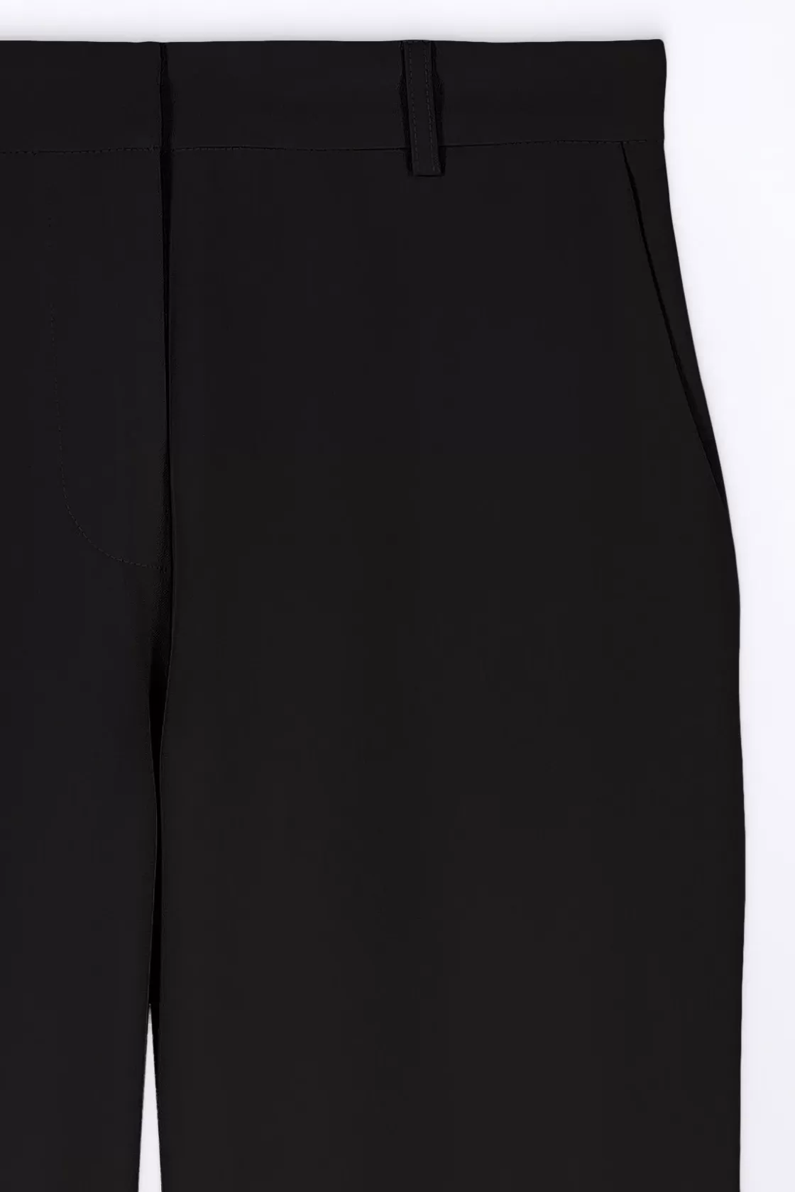 Pantalon De Tailleur Stretch Coupe Droite Fleur Black*Gertrude Store