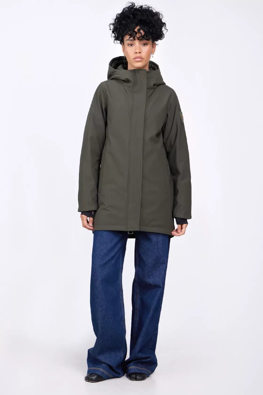 Parka En Neoprene Christina Kaki*Gertrude Hot