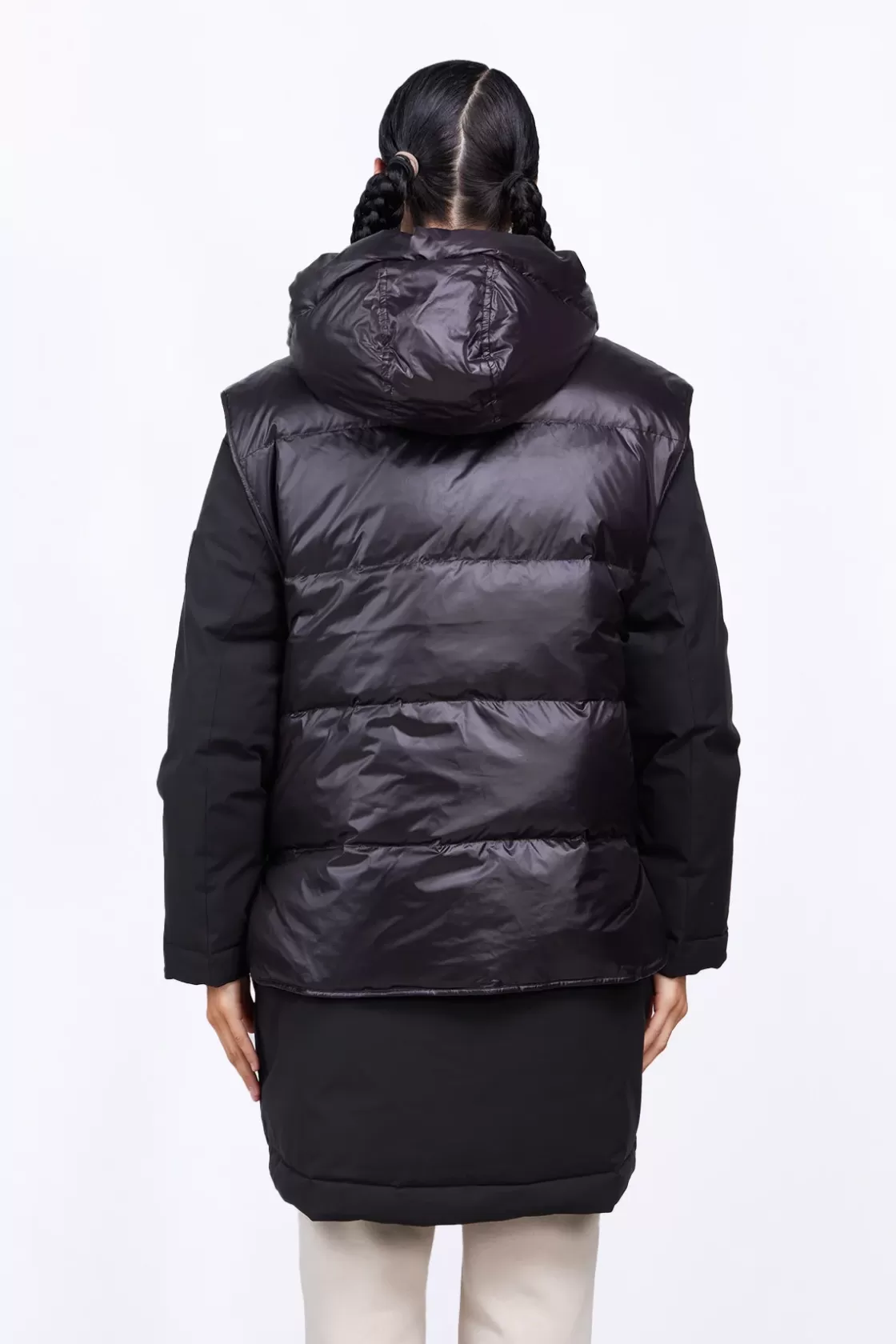 Parka Reversible 4 En 1 En Neoprene Tracy Black*Gertrude New