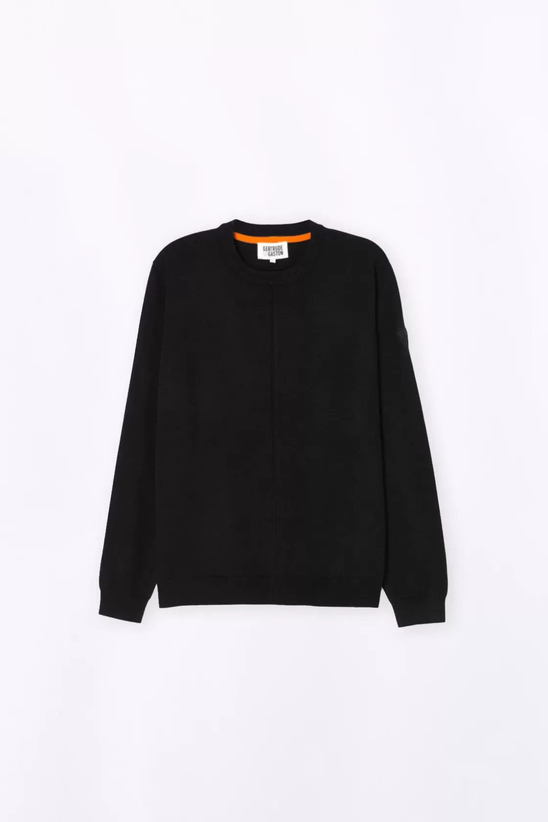 Pull En Maile Coupe Droite Alois Black*Gertrude Cheap