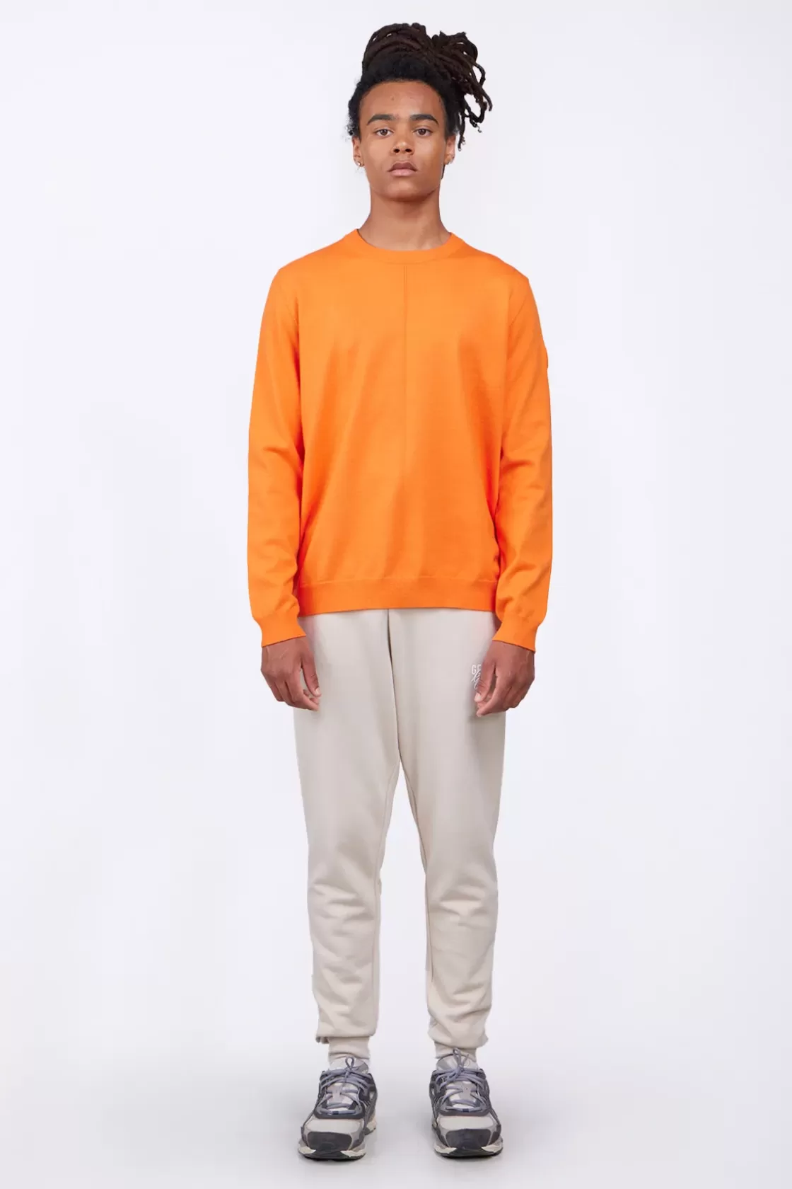 Pull En Maile Coupe Droite Alois Orange*Gertrude Flash Sale