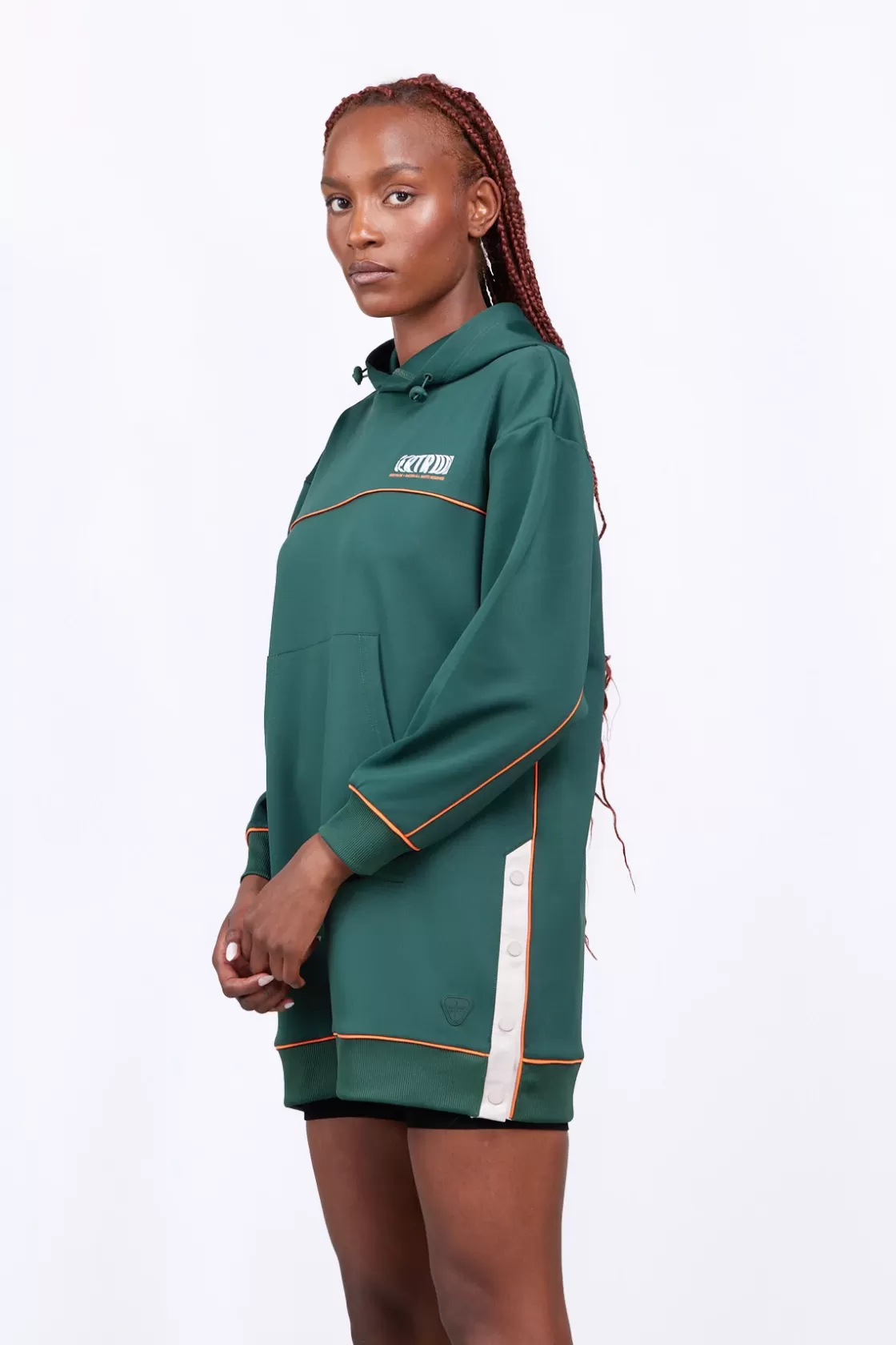 Robe-Sweat A Capuche Coupe Ample Gloria Dark Green*Gertrude Cheap