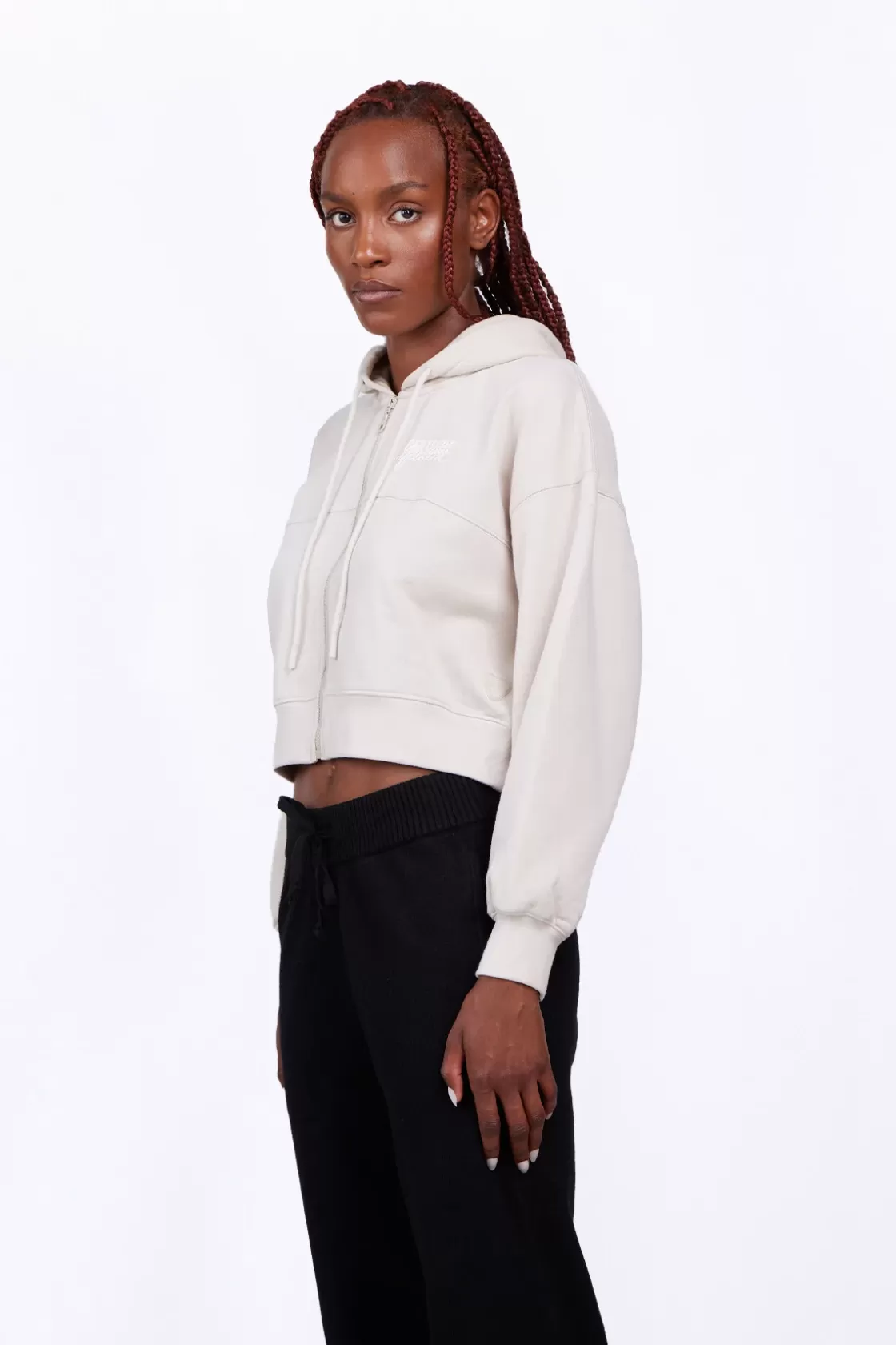 Sweat A Capuche Cropped Amina Ciment*Gertrude Cheap