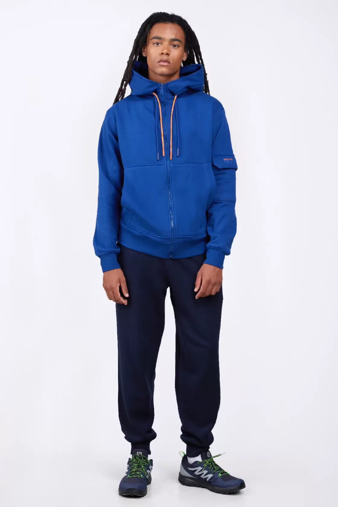 Sweat A Capuche Oversize Bobby Worker Blue*Gertrude Shop