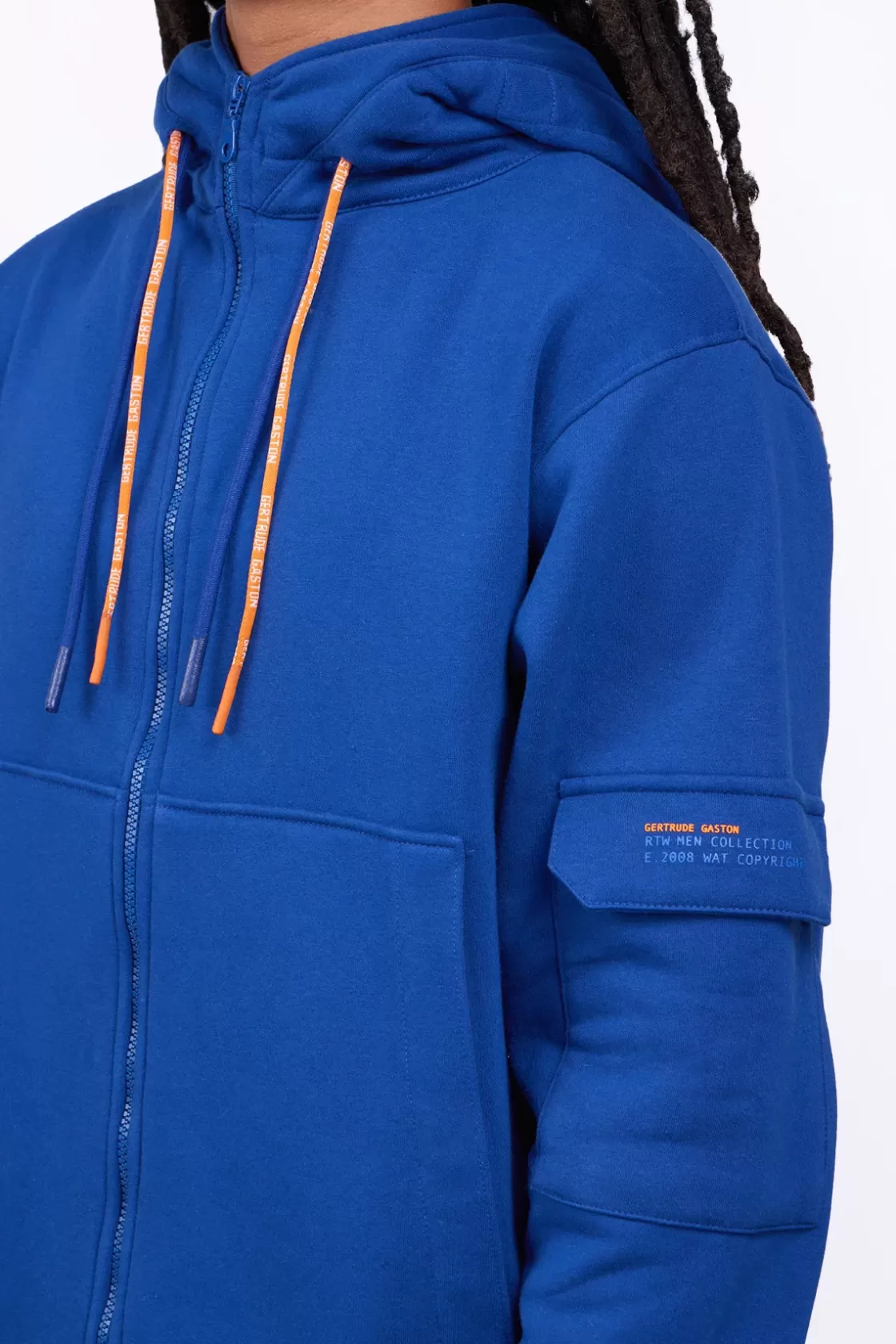 Sweat A Capuche Oversize Bobby Worker Blue*Gertrude Shop
