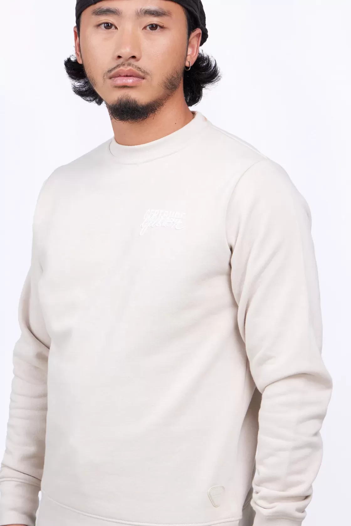 Sweat Col Rond Unisexe Imprime Au Dos Guillaume Cap Ciment*Gertrude Discount