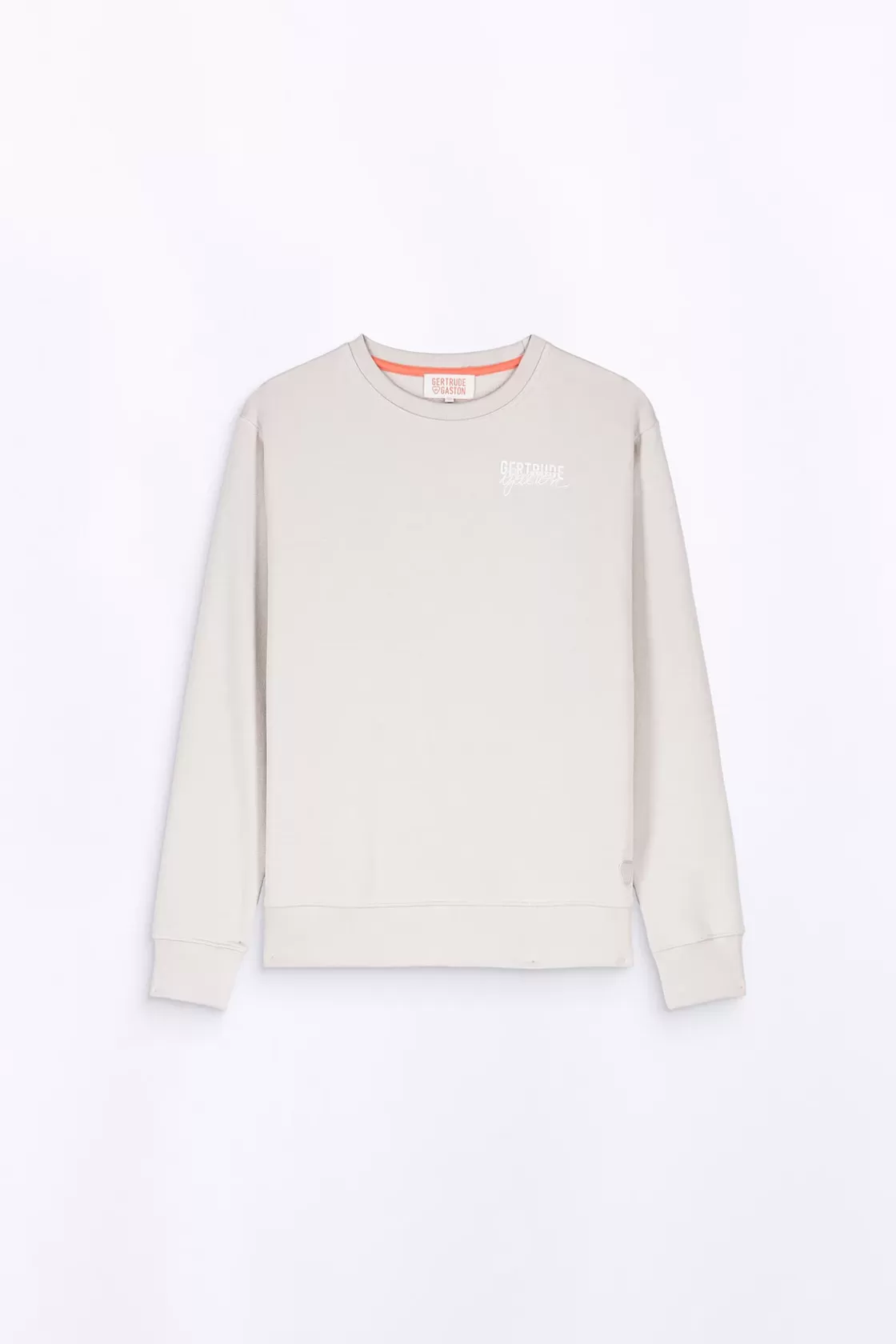 Sweat Col Rond Unisexe Imprime Au Dos Guillaume Cap Ciment*Gertrude Discount