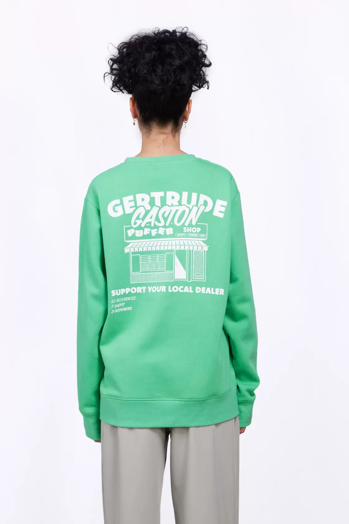 Sweat Col Rond Unisexe Imprime Au Dos Guillaume Puffer Opaline*Gertrude Best