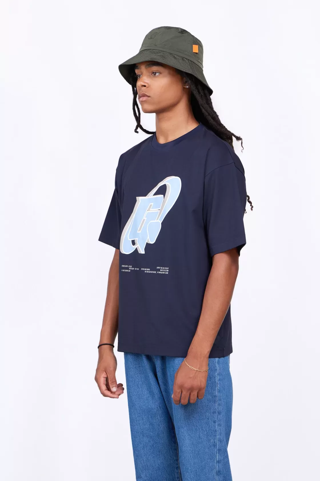 T-Shirt Col Rond Coupe Oversize Barnabe Circle Night*Gertrude Shop
