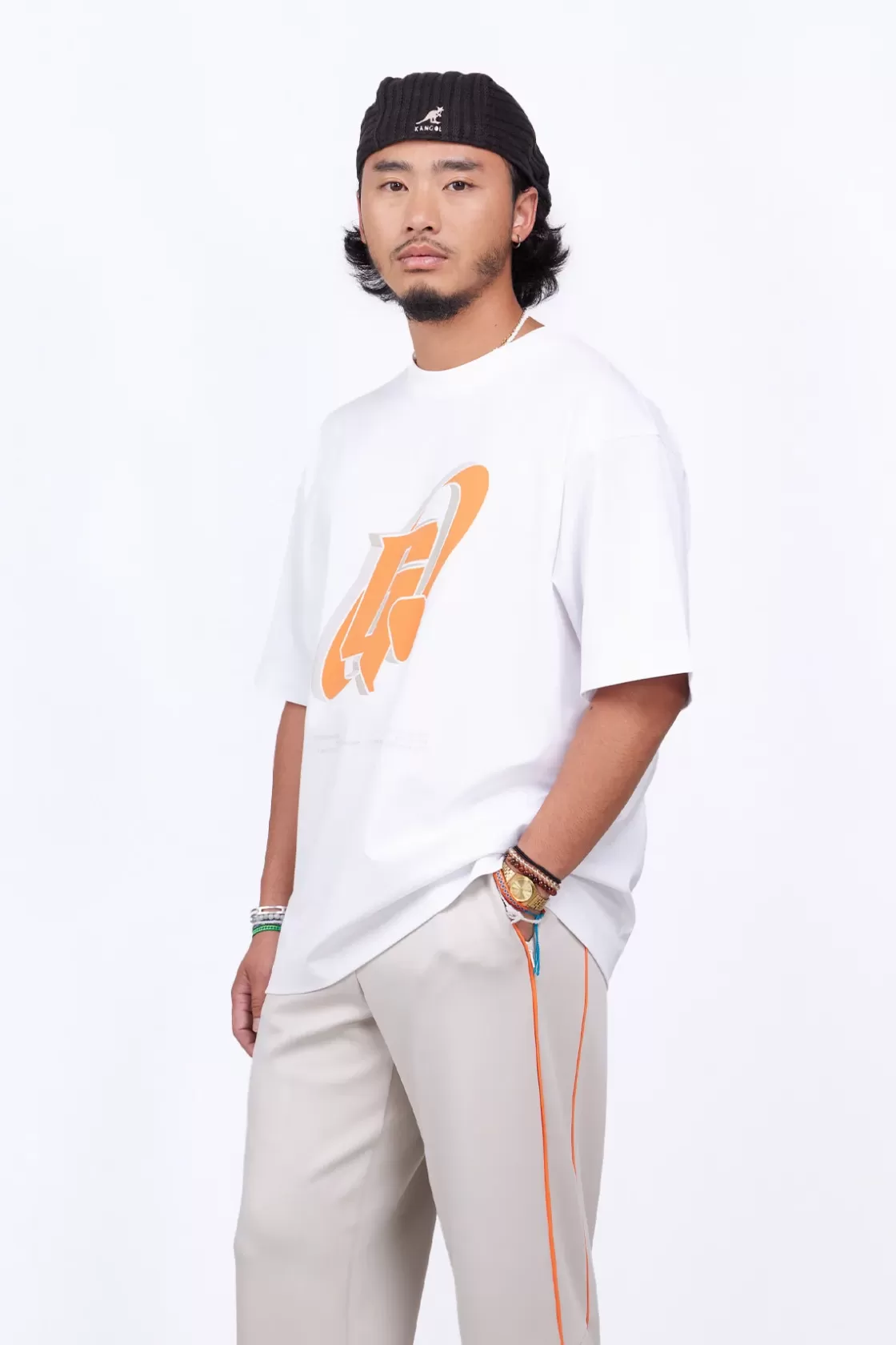 T-Shirt Col Rond Coupe Oversize Barnabe Circle Optic White*Gertrude Flash Sale