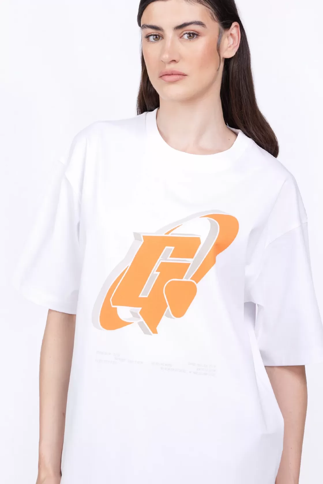 T-Shirt Col Rond Coupe Oversize Barnabe Circle Optic White*Gertrude Flash Sale