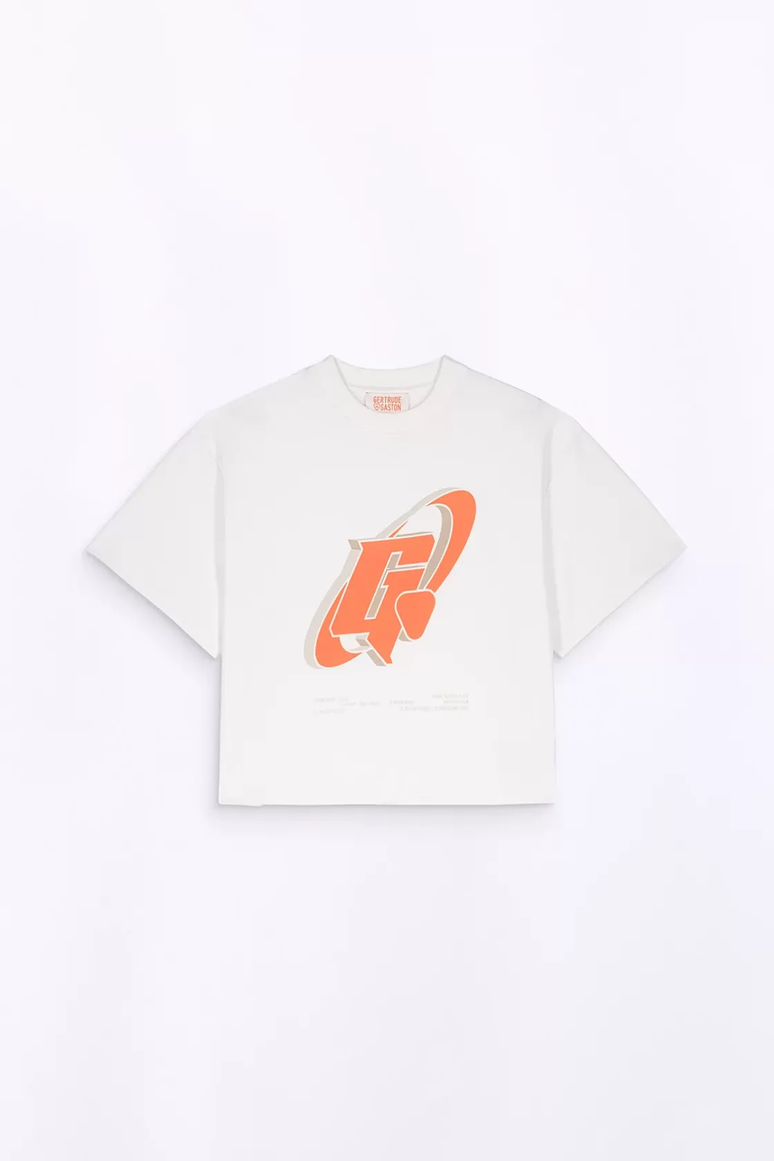 T-Shirt Col Rond Imprime A La Poitrine Suzon Optic White*Gertrude Best Sale