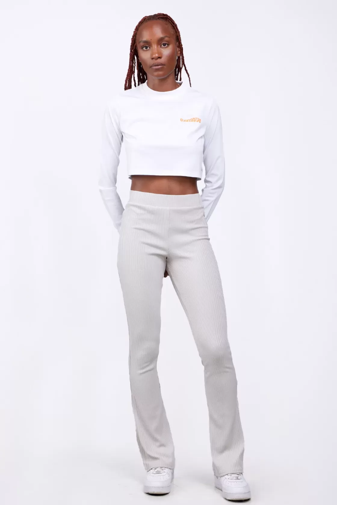 T-Shirt Cropped Col Rond Eden Optic White*Gertrude Best Sale