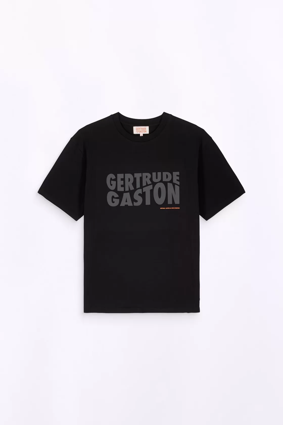 T-Shirt Uni En Coton Leonce Black*Gertrude New