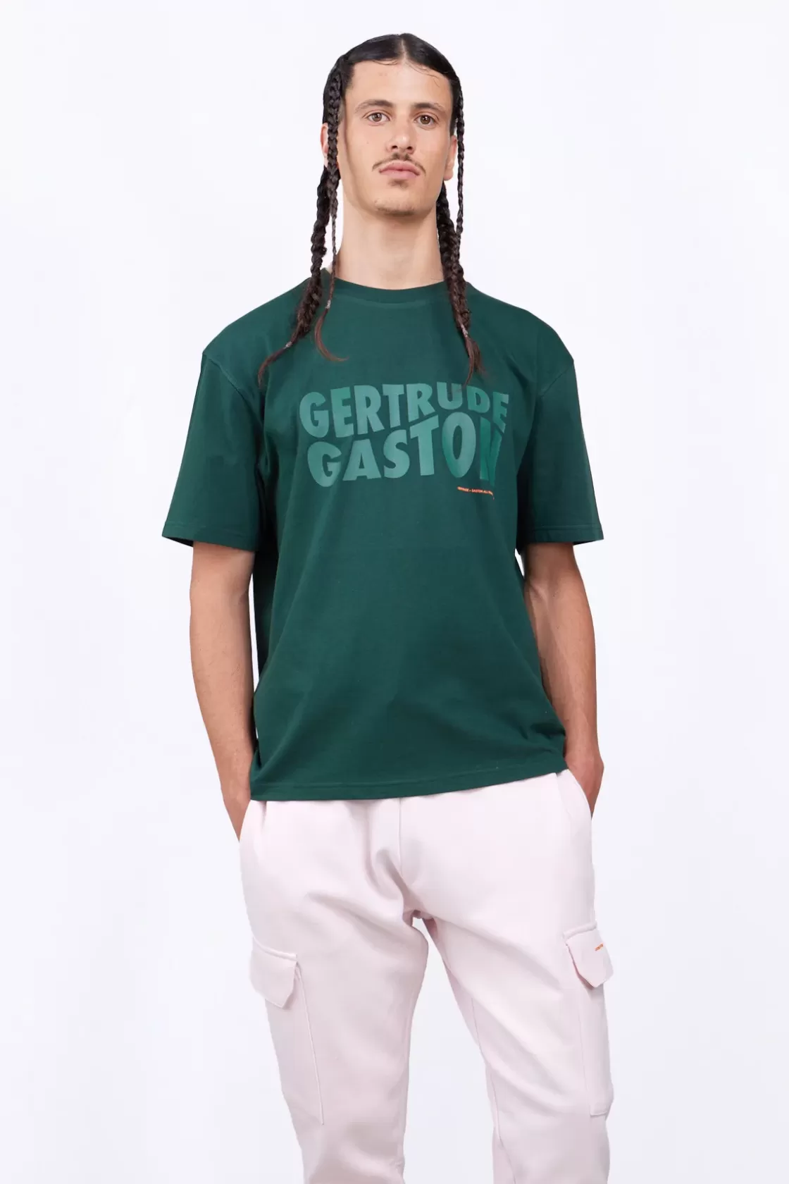 T-Shirt Uni En Coton Leonce Dark Green*Gertrude Outlet