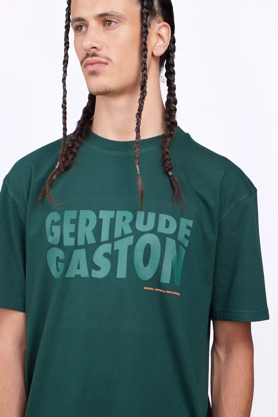 T-Shirt Uni En Coton Leonce Dark Green*Gertrude Outlet