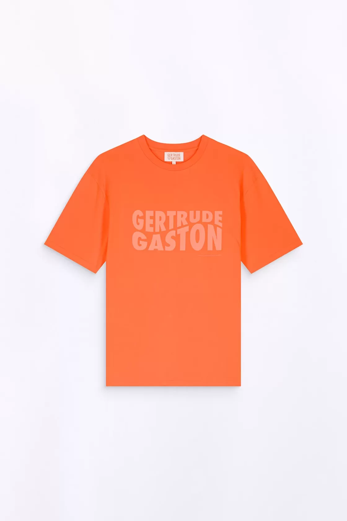 T-Shirt Uni En Coton Leonce Orange*Gertrude Cheap