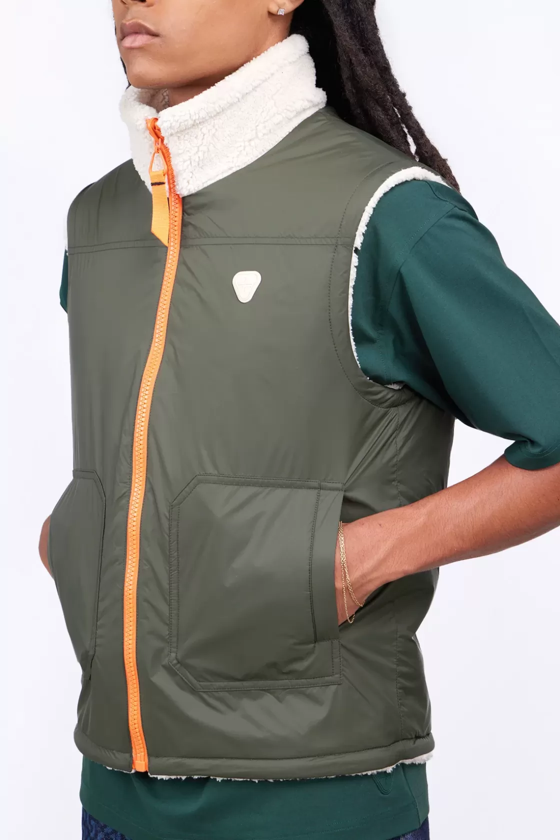 Veste Sans Manches En Sherpa Reversible Bakary*Gertrude Flash Sale